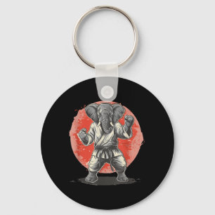 Porte-clés Kickboxing Éléphant Karaté Taekwondo Jiu-Jitsu MMA