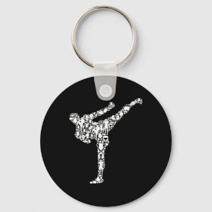 Porte-clés Kickboxing Kickboxer Karaté Garçons Enfants Hommes