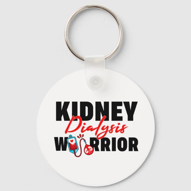 Porte-clés Kidney Dialysis Warrior Kidney Recipient (Recto)