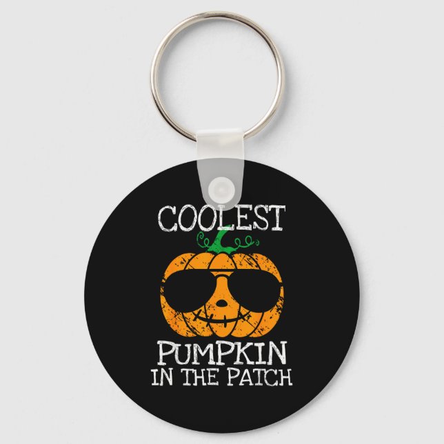 Porte-clés Kids Coolest Pumpkin In The Patch Halloween Boys G (Recto)
