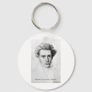 Porte-clés Kierkegaard "S'aimer soi-même" Cadeaux de citation