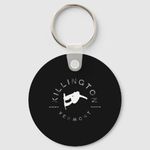 Porte-clés Killington Vermont Vintage Retro Snowboard