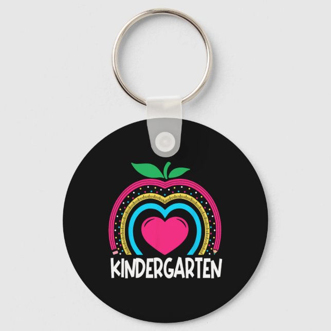 Porte-clés Kindergarten Boho Rainbow enseignant équipe Kinder (Recto)
