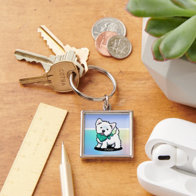 Porte-clés KiniArt Cutieface Porte - clé Westie (Bureau)