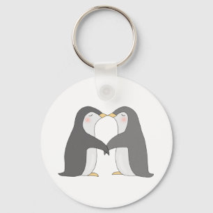 Porte-clés Kisser Penguin Porte - clé mignon Penguin Couple K