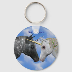 Porte-clés Kissing Unicorns Imaginaire Porte - clé