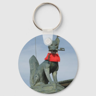 Porte-clés Kitsune キ ツ ネ (Fox) avec clé dans la bouche