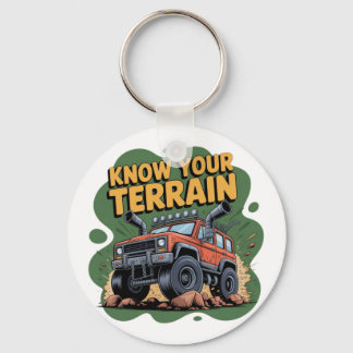 Porte-clés Know Your Terrain 4x4 Off Road Truck Cartoon