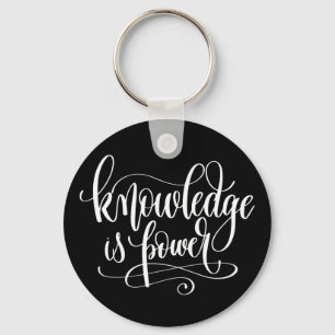 Porte-clés Knowledge is Power