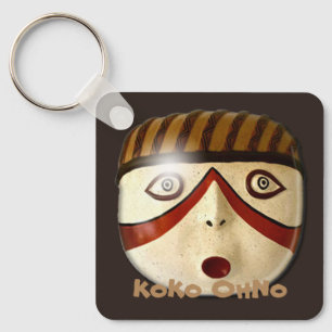 Porte-clés Ko OhNon - Masque Kachina Zuni - Masque d'odeurs