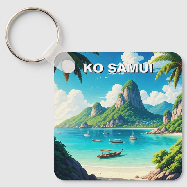 Porte-clés Ko Samui Thaïlande (Recto)