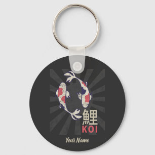Porte-clés Koi Fish Japonais Nishikigoi Carp