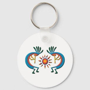 Porte-clés Kokopelli avec Porte - clé Sun Sud-Ouest