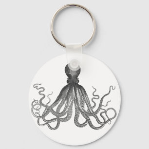 Porte-clés Kraken - Octopus géant noir / Cthulu