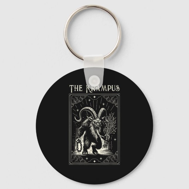 Porte-clés Krampus Tarot Card Design Christmas Season Evil Pa (Recto)