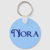 KRW Blue Glass Nom Porte - clé - Nora