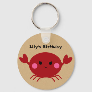 Porte-clés KRW Cute Crabe personnalisé Porte - clé d'annivers