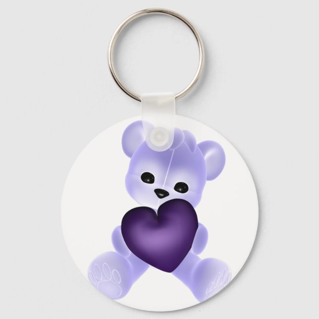 Porte-clés KRW Purple Teddy (Recto)