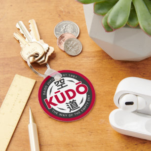 Porte-clés Kudo – Emblème minimal d'arts martiaux japonais