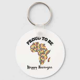 Porte-clés Kwanzaa Celebration Day Hommes heureux Kwanzaa Day