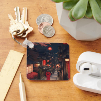 Porte-clés Kyoto Night Lantern Walk Keychain