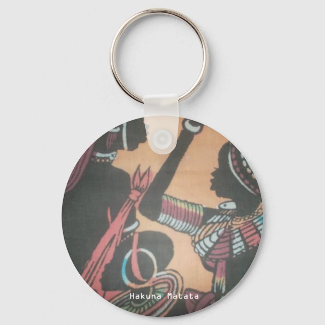 Porte-clés La beauté intemporelle de la tradition Masaï (Recto)