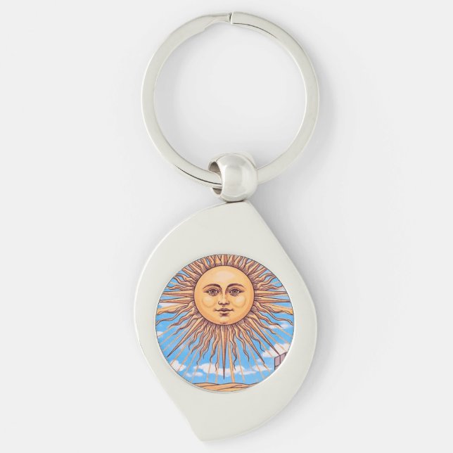 Porte-clés La carte Sun Tarot (Devant)