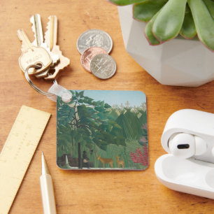 Porte-clés La Cascade de Henri Rousseau, Vintage Fine Art