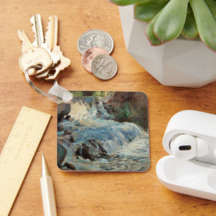 Porte-clés La Cascade de Twachtman, Impressionnisme Vintage