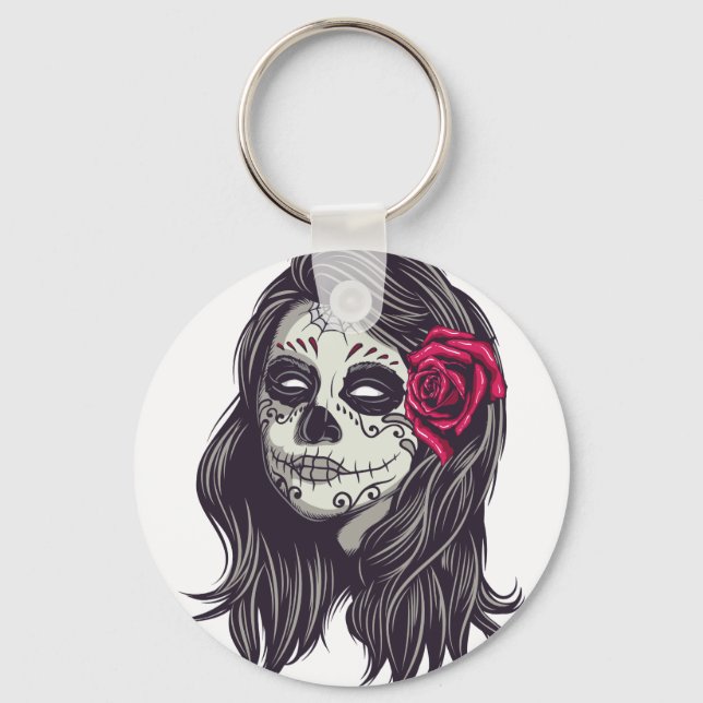 Porte-clés La Catrina - Dia De Los Muertos (Recto)