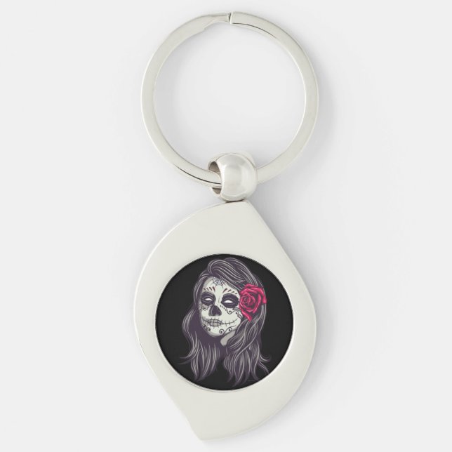 Porte-clés La Catrina - Dia De Los Muertos (Devant)