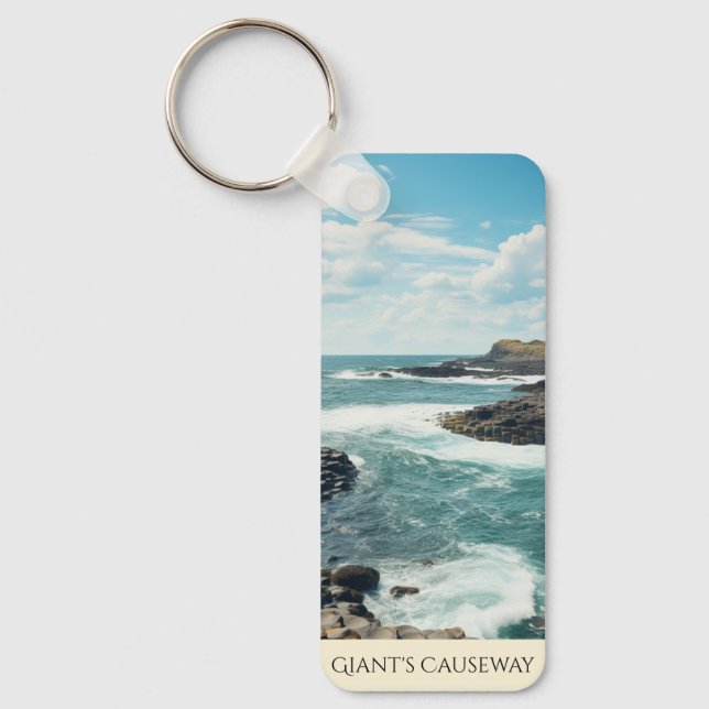 Porte-clés La Chaussée des Géants | Art d'Irlande du Nord (Recto)