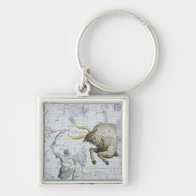Porte-clés La constellation de Taureau, plaquent 2 du 'atlas (Devant)