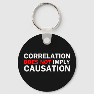 Porte-clés La corrélation n'implique pas la cause