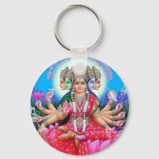 Porte-clés La déesse Gayatri Devi (Recto)