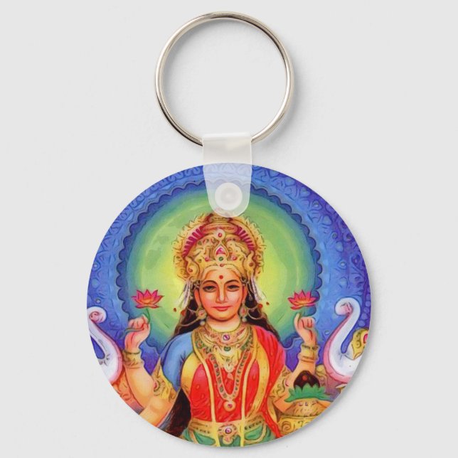 Porte-clés La déesse hindoue Lakshmi Maa (Recto)