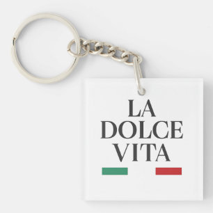 Porte-clés La Dolce Vita Carré italien Porte - clé