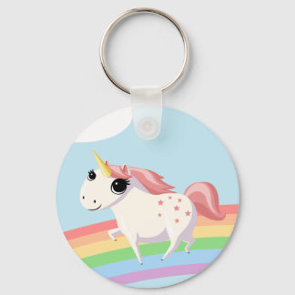 Porte-clés La fraise à la licorne