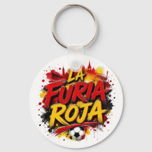 Porte-clés La Furia Roja - surnom de l'équipe nationale d'Esp