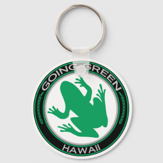 Porte-clés La grenouille Hawaii verte