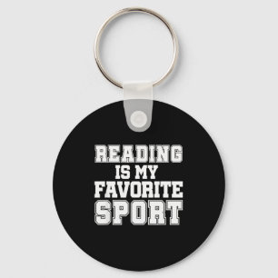 Porte-clés La lecture est mon t-shirt drôle de bibliothécaire