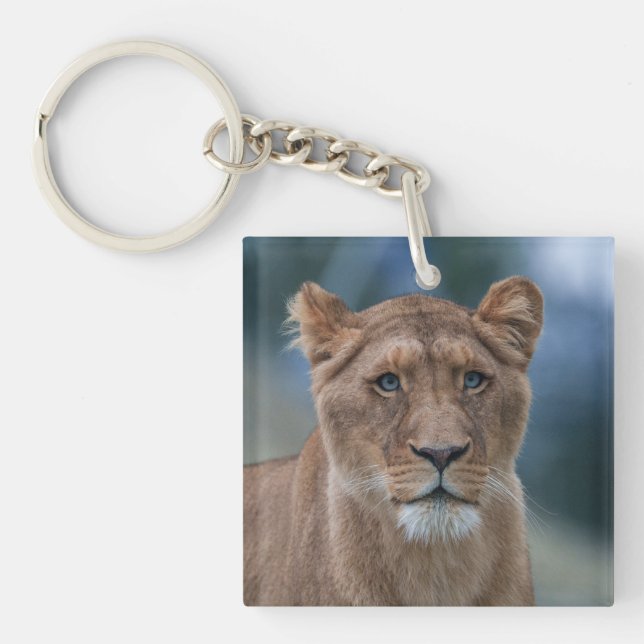 Porte-clés La lionne bleue (Devant)
