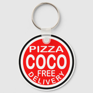 Porte-clés La livraison de pizza de Cocos