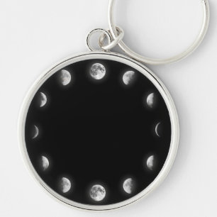 Porte-clés La lune fraîche met le porte - clé en phase