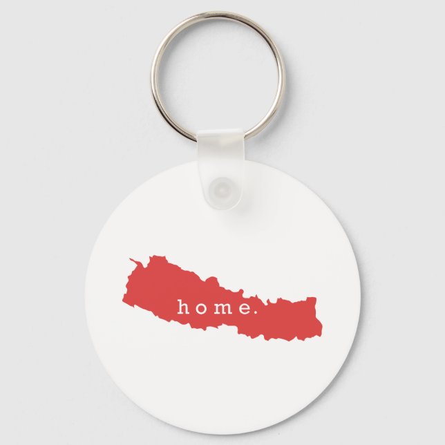 Porte-clés La maison est Népal (Recto)