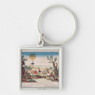 Porte-clés La montgolfière en Jean Pierre Blanchard
