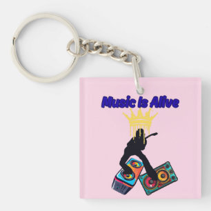 Porte-clés La musique est vivante