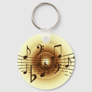Porte-clés La musique note l'illustration