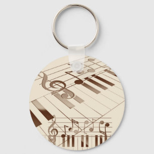 Porte-clés La musique note l'illustration