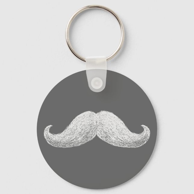 Porte-clés La Mustache (Sombre) (Recto)